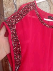 Odel Pink Embellished Sleeveless Top – XL