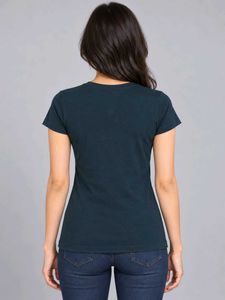 Floral Print Dark Teal T-Shirt