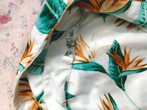 Tropical Print Shorts + Shirt