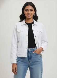 Classic White Denim Jacket