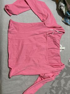 H&amp;m Pink Long Sleeve Top