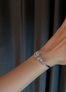Sparkling Crystal Flower Bracelet