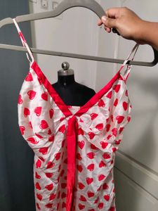 Cute Heart Print Nightdress