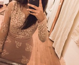 Dusty Rose Lace Sheath Dress