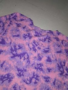 Pink &amp; Purple Tie-Dye Kurta