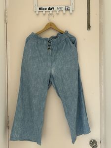 Blue Wide Leg Pants