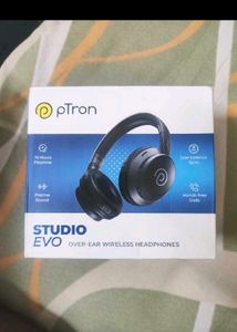 pTron Studio Evo Wireless Headphones ( beige)