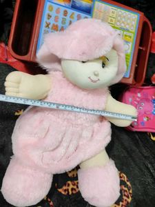 Adorable Pink Plush Doll