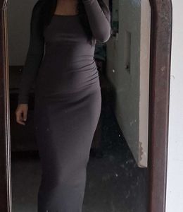 Bodycon  Long Sleeve Midi Dress