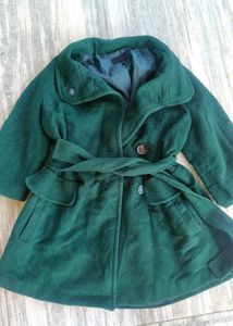 Stylish Green Belted Coat