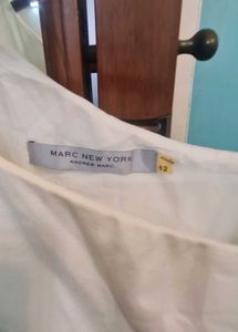 Formal fitted Off-white dress by MARC NEW YORK