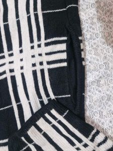Chic Plaid Knit Sweater Jacket