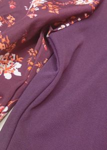 13-14 year Adorable Purple Floral Sleeve Dress
