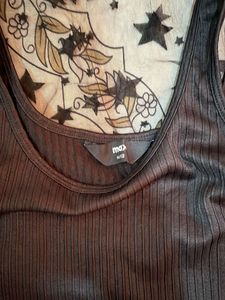 Sheer Black Star Print Blouse