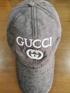 Gucci Logo Floral Print Vintage Baseball Cap