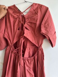 rust dress