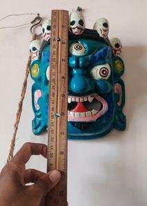 Handicraft Wooden Tibetan Buddhist Deity Mask