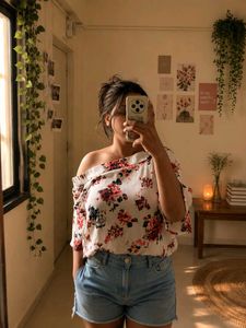 Floral Off-Shoulder top and tunics