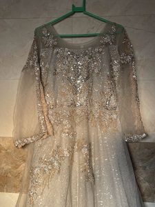 beautiful hand work gown