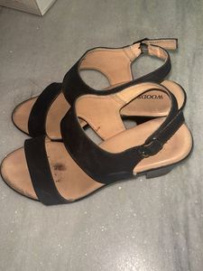 Woods Black Sandals