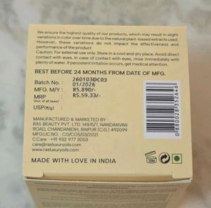 Brand new RAS Super Charge Day Cream