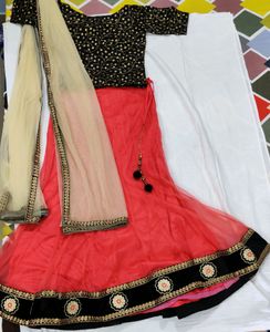 Fully stitched Lehanga