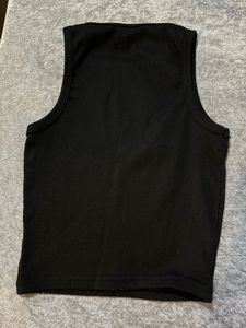 Classic Black Ribbed Tank Top