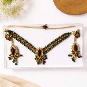 Elegant Indian Necklace and Earring Set