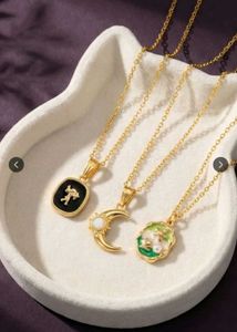 3pc Gold Tone Celestial Necklaces Set