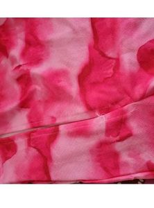Stunning Pink Tie-Dye Midi Dress with Slit