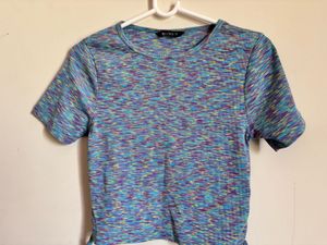 Tie-Side Cropped T-Shirt