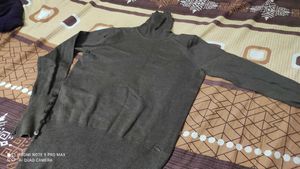 Brown Woman And Girl's Neck Top..