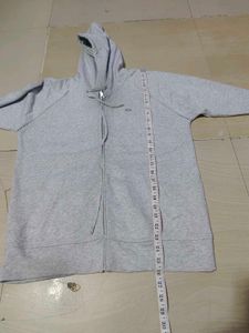 Lacoste Grey Zip-Up Hoodie