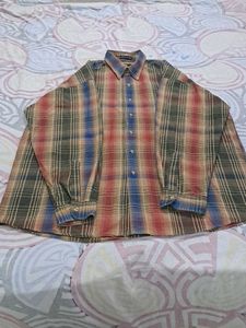 Vintage Plaid Button-Down Shirt