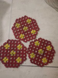 Set of 3 Decorative Coasters