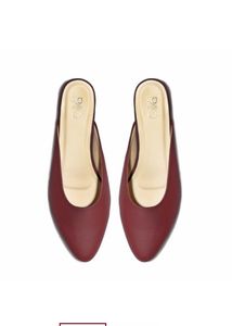 PAIO Amelia Maroon Mule Heels
