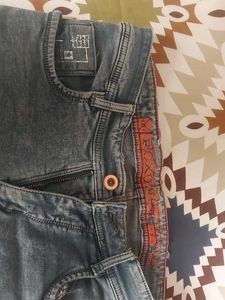 Men's Washed Denim Jeans