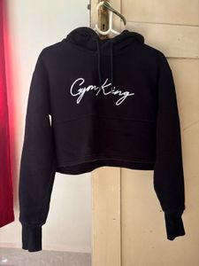 Gym King Cropped Hoodie
