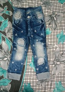 Cute Pink Top &amp; Jeans Set for Girls