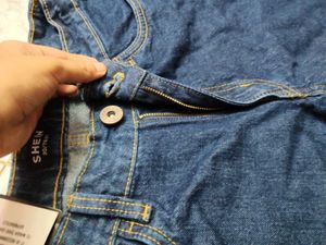 SHEIN Blue Denim Jeans