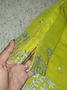 Stunning Yellow Embroidered Kurta Set