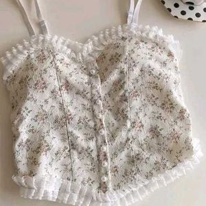 Floral Lace Corset Top
