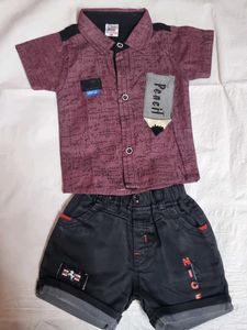 Cute Boys Shirt and Shorts Set