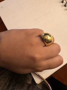 Statement Gold Dome Ring anti tarnish