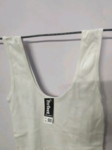 White U Neck Camisole For Ladies 28 To 34 Size