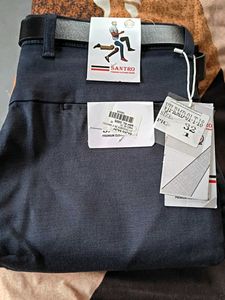 Santro Men's Dark Blue Chinos