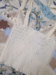 Crochet Crop Top with Jeans