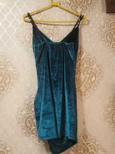 Velvet Ruched Mini Dress