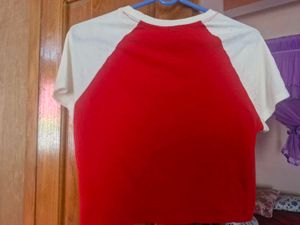 Arizona Red &amp; White Raglan Tee