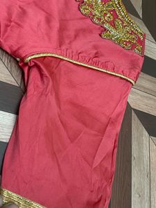 Elegant Pink Embellished Ethnic Gown